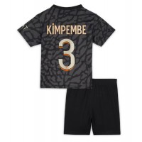 Fotbalové Dres Paris Saint-Germain Presnel Kimpembe #3 Dětské Alternativní 2023-24 Krátký Rukáv (+ trenýrky)